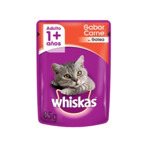 Whiskas Alimento Húmedo Sobre Sabor Carne Salsa